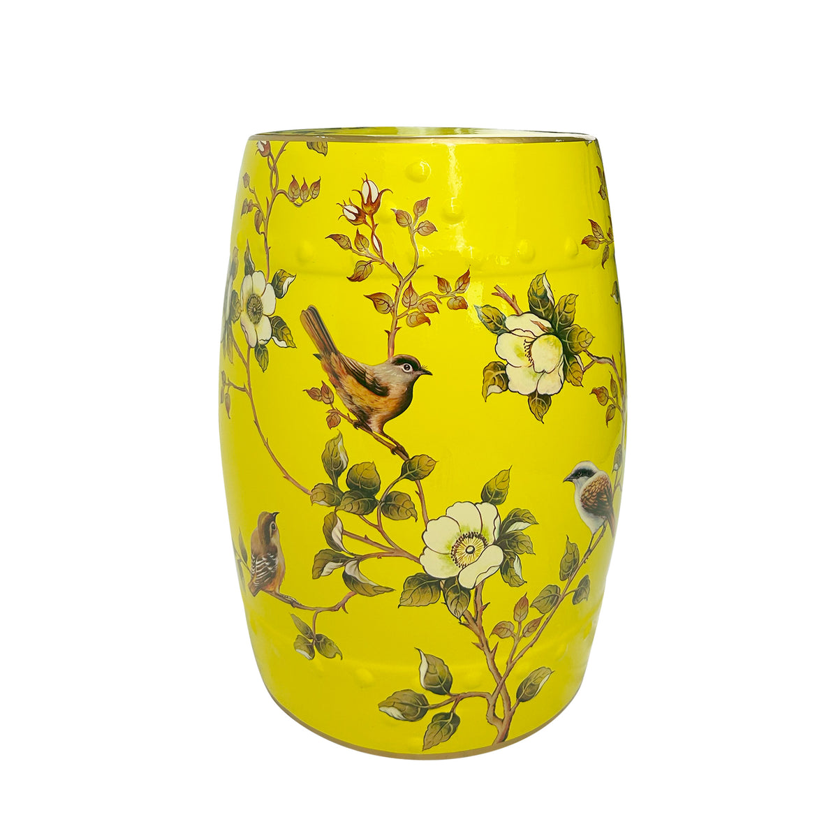 Floral & Bird Ceramic Garden Stool
