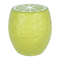 Ceramic garden stool with modern design orange outdoor furniture