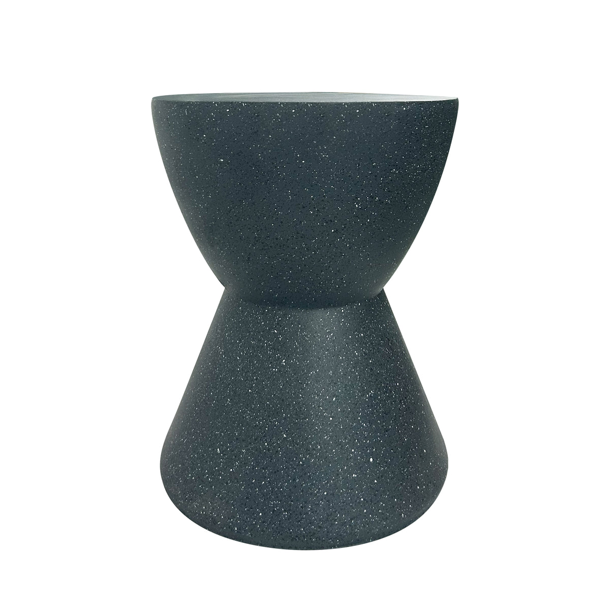 Star - Spotted Black Magnesium Home Decor Stool