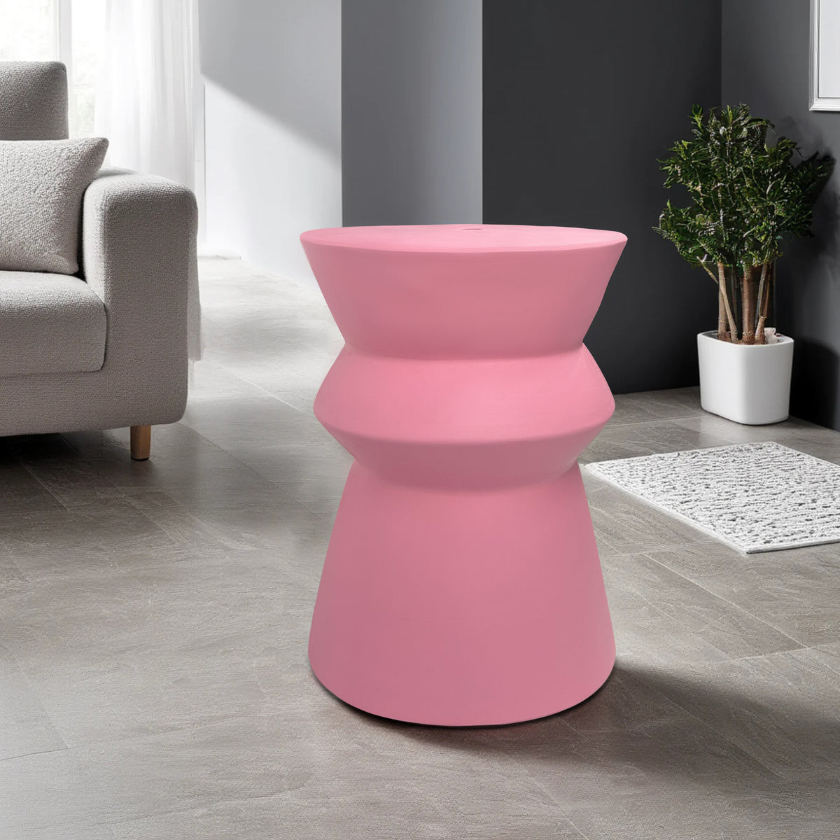 Modern home style stacked design ceramic stool